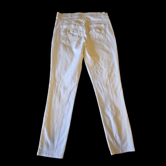 Women's Gloria Vanderbilt S 10 Short Missy Slim Leg White Jeans, Good Condition - Picture 2 of 8